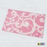 Коврик в ванную Узоры розовый фото 1